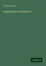 Nikolaus Delius - Abhandlungen zu Shakspere