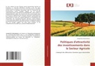 Joseph-Eric Nnomenko'o - Politiques d'attractivité des investissements dans le Secteur Agricole