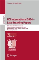 Vincent G. Duffy, Vincent G Duffy - HCI International 2024 - Late Breaking Papers