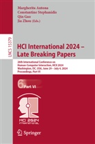 Margherita Antona, Qin Gao, Qin Gao et al, Constantine Stephanidis, Jia Zhou - HCI International 2024 - Late Breaking Papers