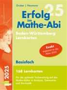 Helmut Gruber, Robert Neumann - Erfolg im Mathe-Abi 2025, 168 Lernkarten Basisfach Allgemeinbildendes Gymnasium Baden-Württemberg