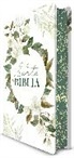 Reina Valera Revisada 1960 - Biblia RVR 1960 letra grande tamaño manual, tapa dura con flores blancas y cantos pintados / Spanish Bible RVR 1960 Handy Size white flowers sprayed edges