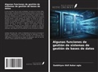Gadzhiyev Akif Asker oglu - Algunas funciones de gestión de sistemas de gestión de bases de datos
