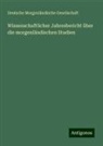 Deutsche Morgenländische Gesellschaft - Wissenschaftlicher Jahresbericht über die morgenländischen Studien
