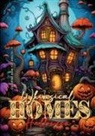 Monsoon Publishing - Whimsical Homes Coloring Book for Adults Halloween