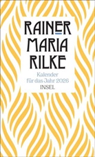 Rainer Maria Rilke, Clara Paul - Insel-Kalender für das Jahr 2026