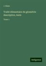 J. Kiaes - Traité élémentaire de géométrie descriptive, texte