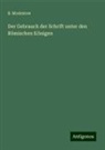 B Modestow, B. Modestow - Der Gebrauch der Schrift unter den Römischen Königen