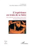 L'expérience en train de se faire