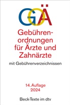 Gebührenordnungen für Ärzte und Zahnärzte