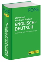 PONS Wörterbuch Schule und Studium Englisch - Deutsch, Band 1, m.  Buch, m.  Online-Zugang