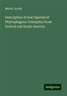 Martin Jacoby - Description of new Species of Phytophagous Coleoptera from Central and South America