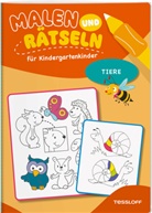 Oli Poppins, Nadja Schwendemann, Ke Turnhofer, Oli Poppins, Sandra Schmidt, Nadja Schwendemann... - Malen und Rätseln für Kindergartenkinder. Tiere