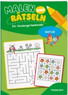 Oli Poppins, Nadja Schwendemann, Ke Turnhofer, Oli Poppins, Sandra Schmidt, Nadja Schwendemann... - Malen und Rätseln für Kindergartenkinder. Natur
