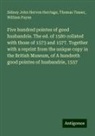 Sidney John Hervon Herrtage, William Payne, Thomas Tusser - Five hundred pointes of good husbandrie. The ed. of 1580 collated with those of 1573 and 1577. Together with a reprint from the unique copy in the British Museum, of A hundreth good pointes of husbandrie, 1557