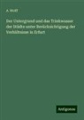 A Wolff, A. Wolff - Der Untergrund und das Trinkwasser der Städte unter Berücksichtigung der Verhältnisse in Erfurt