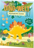 Loewe Kreativ, Lernen und Rätseln, Loewe Kreativ, Loewe Lernen und Rätseln - Meine Dino-Welt - Rätselspaß mit Stickern
