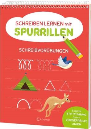 Carmen Eisendle,  Loewe Lernen und Rätseln - Schreiben lernen mit Spurrillen - Schreibvorübungen - Schreibblock mit vorgeprägten Linien für Vorschulkinder ab 5 Jahren