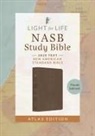 Barbour Bibles, The Lockman Foundation - The Light for Life NASB Study Bible--Atlas Edition [Thumb Indexed] (Mocha Brown)