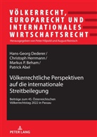 Patrick Abel, Markus Beham, Hans-Georg Dederer, Christoph Herrmann, Christoph Herrmann u a, August Reinisch - Völkerrechtliche Perspektiven auf die internationale Streitbeilegung