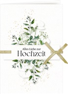 Julia Borchers, Julia Borchers - Grußkarte mit Kuvert - Alles Liebe zur Hochzeit
