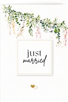 Julia Borchers, Julia Borchers - Grußkarte mit Kuvert - just married