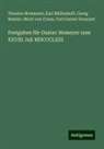 Georg Beseler, Georg u Beseler, Moriz von Craon, Carl Gustav Homeyer, Theodor Mommsen, Karl Müllenhoff - Festgaben für Gustav Homeyer zum XXVIII Juli MDCCCLXXI