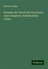 Heinrich Durège - Elemente der Theorie der Functionen einer Complexen veränderlichen Grösse