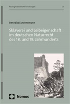 Benedikt Schoenemann - Sklaverei und Leibeigenschaft im deutschen Naturrecht des 18. und 19. Jahrhunderts