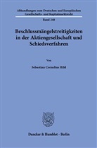 Sebastian Cornelius Hild - Beschlussmängelstreitigkeiten in der Aktiengesellschaft und Schiedsverfahren