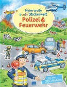 Stefan Lohr, Ullmann Medien Verlag - Meine große bunte Stickerwelt - Polizei und Feuerwehr
