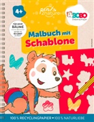 pen2nature - Bobo Siebenschläfer Malbuch mit Schablone. Zeichnen und Malen für Kinder ab 4 Jahren