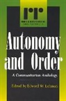Edward W. Lehman, Lehman Edward W. - Autonomy and Order