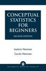 Carole Newman, Isadore Newman, Newman Carole, Newman Isadore - Conceptual Statistics for Beginners