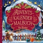Purely Bliss - Adventskalender Malbuch für Kinder: 24 Türchen voller Weihnachtsfreude und Fantasie