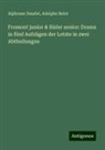 Adolphe Belot, Alphonse Daudet - Fromont junior & Risler senior: Drama in fünf Aufzügen der Letzte in zwei Abtheilungen