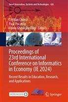 Cristian Ciurea, Florin Gheorghe Filip, Florin Gheorghe Filip, Paul Pocatilu - Proceedings of 23rd International Conference on Informatics in Economy (IE 2024)