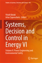 Vitalii Babak, Zaporozhets, Artur Zaporozhets - Systems, Decision and Control in Energy VI