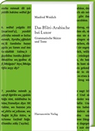 Manfred Woidich - Ägyptische Dialekte - 3: Das B  ri-Arabische bei Luxor