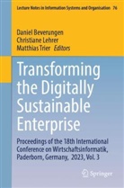 Daniel Beverungen, Christiane Lehrer, Matthias Trier - Transforming the Digitally Sustainable Enterprise
