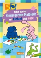 Eva Muszynski - Mein bunter Kindergarten-Malblock mit Elefant und Hase