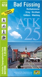 Landesamt für Digitalisierung Breitband un, Breitband und Vermessung Landesamt für Digitalisierung - ATK25-N18 Bad Füssing (Amtliche Topographische Karte 1:25000)