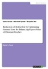 Mehwish Iqtedar, Shagufta Naz, Uzma Sarwar - Reduction of Bioburden by Optimizing Gamma Dose for Enhancing Export Value of Pakistani Peaches