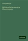 Ludwig Neumeyer - Hülfstafeln für barometrische Höhenmessungen