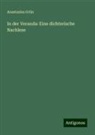 Anastasius Grün - In der Veranda: Eine dichterische Nachlese