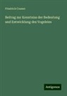 Friedrich Cramer - Beitrag zur Kenntniss der Bedeutung und Entwicklung des Vogeleies