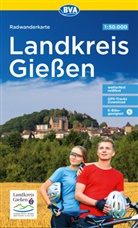BVA Bike Media GmbH, BVA Bike Media GmbH, Giessen, Landkreis Gießen - BVA Radwanderkarte Landkreis Gießen 1:50.000, reiß- und wetterfest, GPS-Tracks Download, E-Bike geeignet