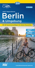Allgemeiner Deutscher Fahrrad-Club e.V. (ADFC), Bike, BVA BikeMedia GmbH, Allgemeiner Deutscher Fahrrad-Club e V (ADFC - ADFC-Regionalkarte Berlin und Umgebung, 1:75.000, mit Tagestourenvorschlägen, reiß- und wetterfest, E-Bike-geeignet, mit Knotenpunkten, GPS-Tracks Download