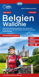 Allgemeiner Deutscher Fahrrad-Club e.V. (ADFC), Bike, BVA BikeMedia GmbH, Allgemeiner Deutscher Fahrrad-Club e V (ADFC - ADFC-Radtourenkarte BEL 2 Belgien Wallonie 1:150.000, reiß- und wetterfest, E-Bike geeignet, GPS-Tracks Download, mit Kilometer-Angaben