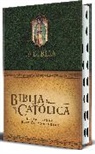 Biblia de América - La Biblia Católica: Edición letra grande, HC, verde con índice, Virgen de Guadalupe en la cubierta / Catholic Bible. HC, Green, index, with Viigin of Guadalu